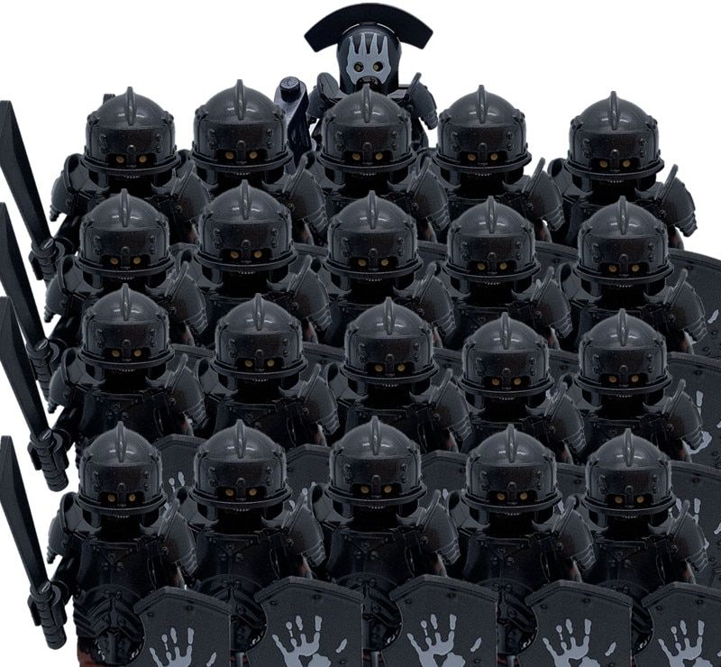 21PCS TUruk-hai Archer Heavy Infantry Crossbow Assault Commander Action Figure Toys for children & Kids
