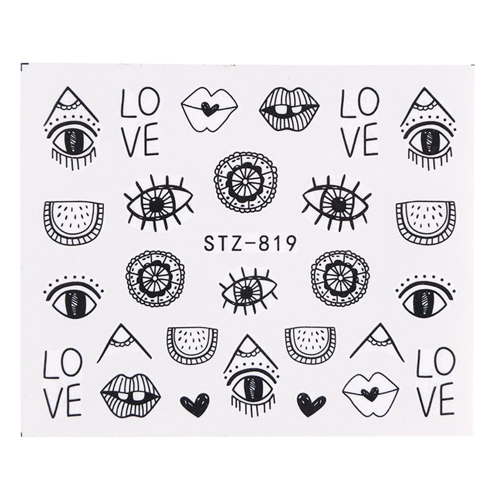 1pcs Summer Nail Stickers Water Transfer Decal Flowers Leaves Flamingo Sliders Butterfly Tattoo Nail Art Decoration LYSTZ808-838