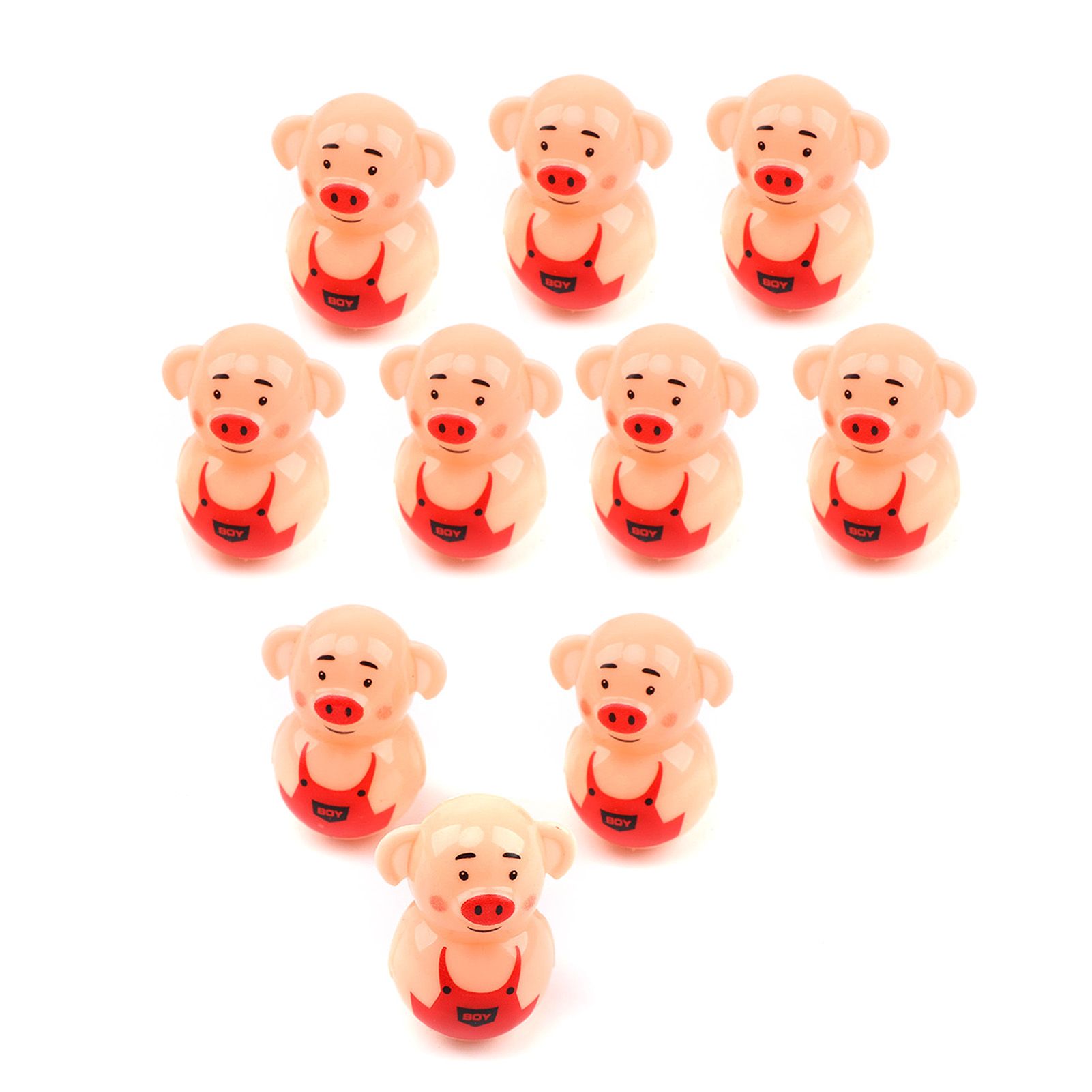 Childrenworld Cartoon Tumbler Toys Corrosion Resistant Children Learning Pig Nodding Tumbler Toys