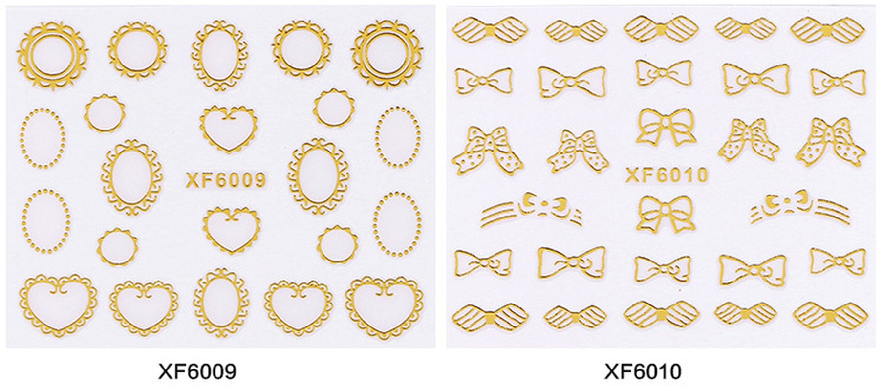 DIY 3D golden Sticker Design Nail Art Decopration For Nails Sticker Decoration DIY Art Gold Stripes Flower Manicure
