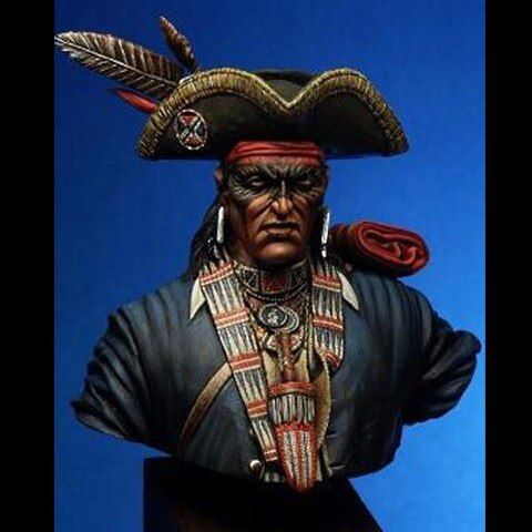 1/10 Great lakes warrior pontiac war Resin Figure Bust GK Uncoated No colour
