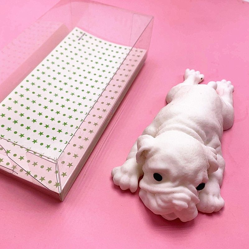 Creative Simulation Puppy Decompression Stress Reliever Squishy Toy Vent Male And Female Dog Toy For Children Gifts игрушки