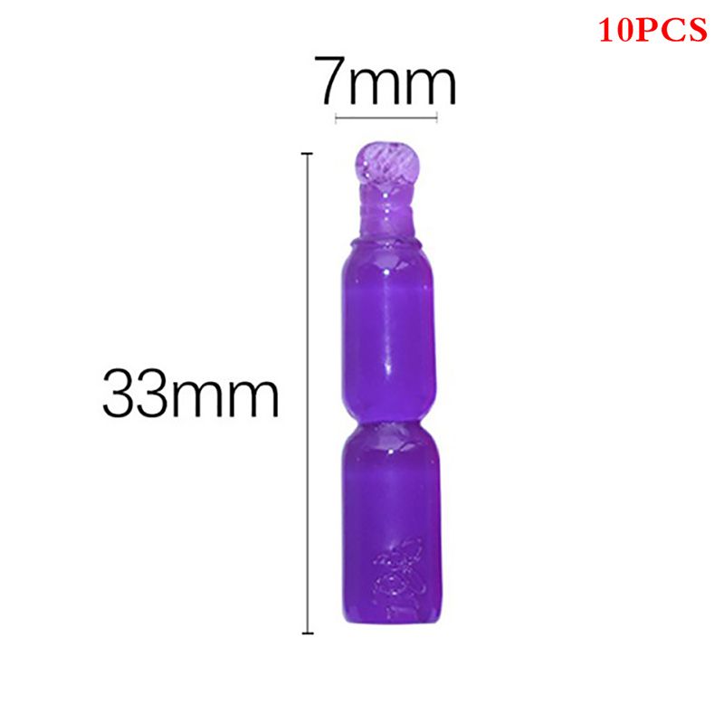 10PCS Doll House Summer Simulation Mini Crushed Ice Toy Kitchen Accessories