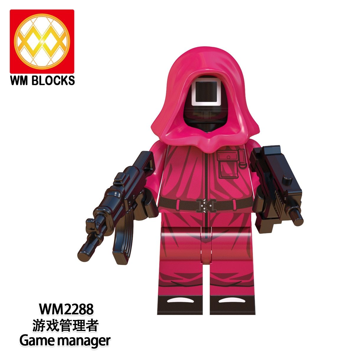 Korean Movie Squid Game Squid Red Action mini action figure Model DIY Educational Toys  Assembly Toys Birthday Gifts
