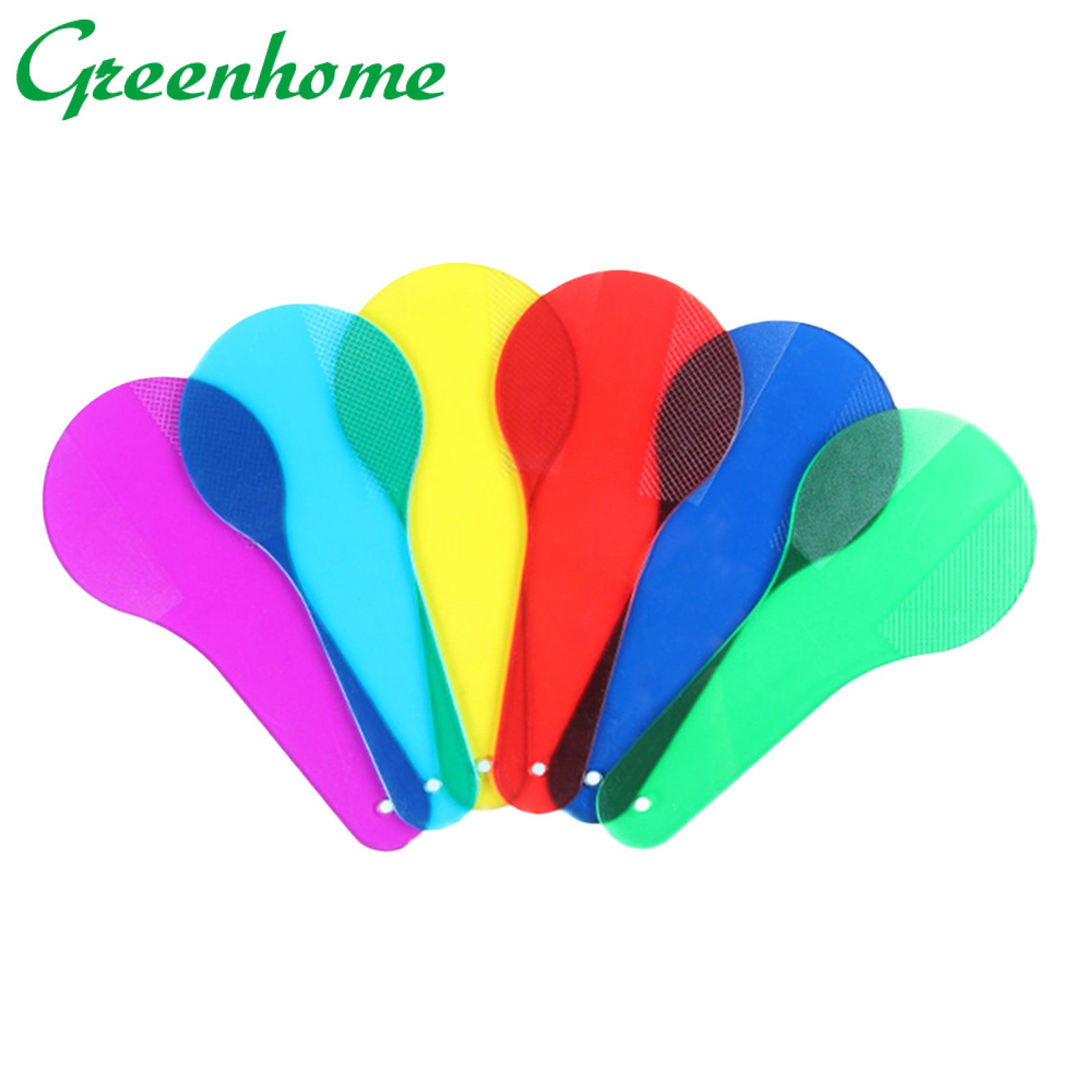 Greenhome 6Pcs/Set Transparent Light Filter Color Films Kids Physical Experiment Supplies