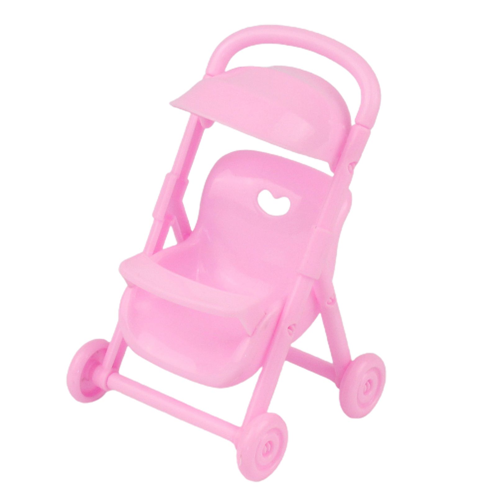 Simulation Baby Trolley Anti-deformed Creative Plastic Baby Pink Doll Stroller Shooting Props