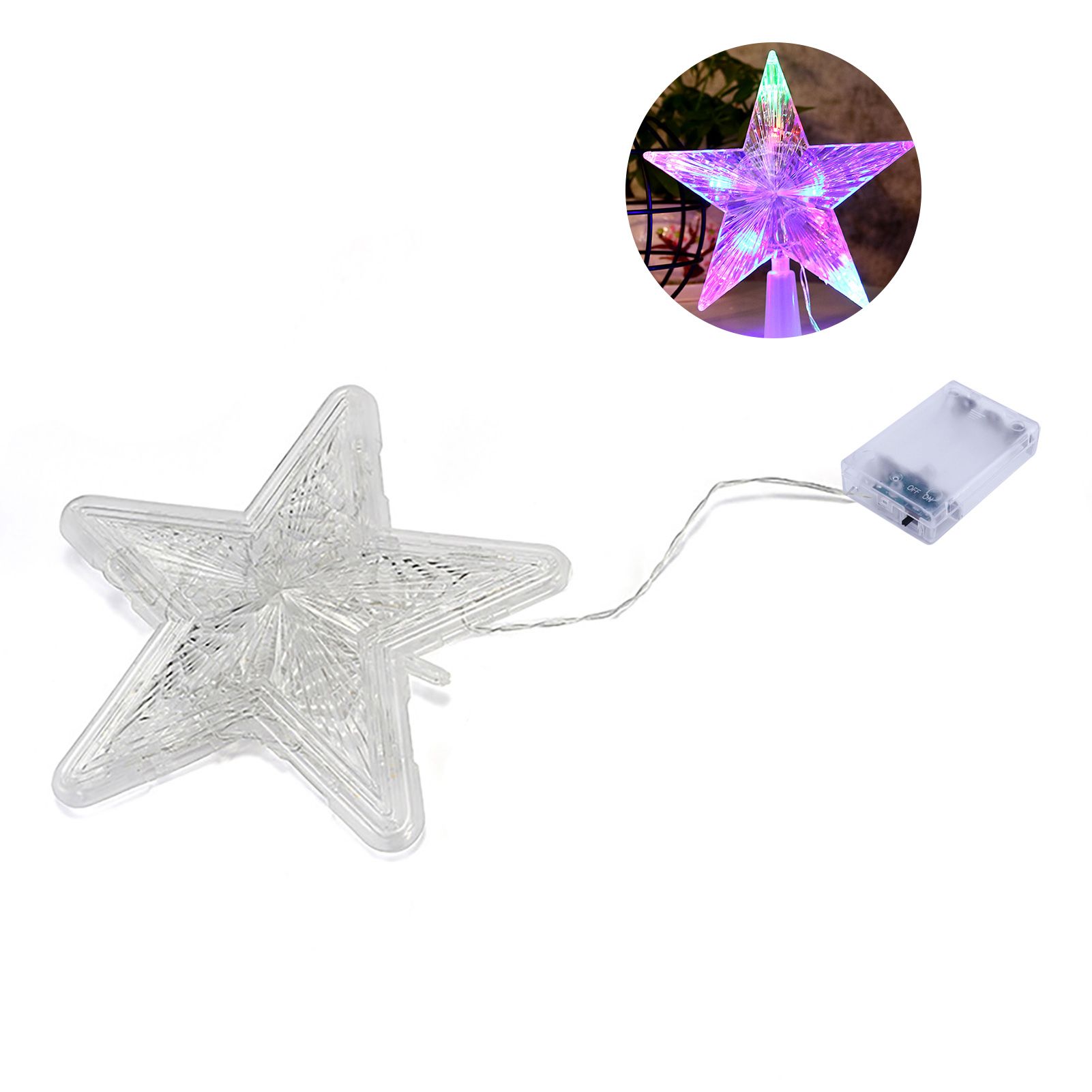 Christ Topper Light Reusable 10/30 LED Festive Ambience Topper Light