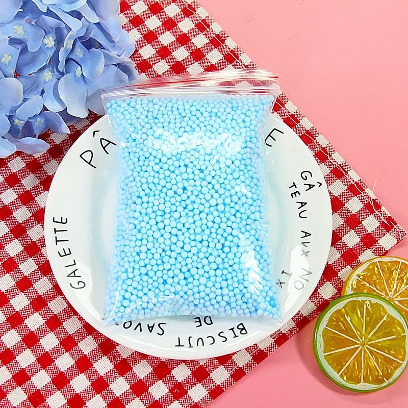 One Pack Snow Slime Balls Charms Accessories Foam Additives Slimes Beads Filler Addition For Slime Mud Particles Toys