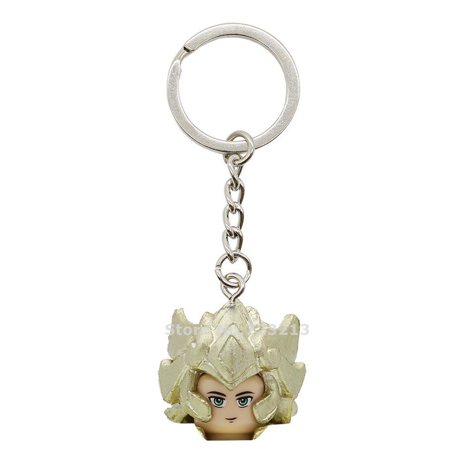 Feleph Saint Seiya Figure Head Keychain Cartoon Mu SAGA Aioria Shaka Dohko Milo Aiolos Building Blocks Bricks Toys PG8212 PG8213