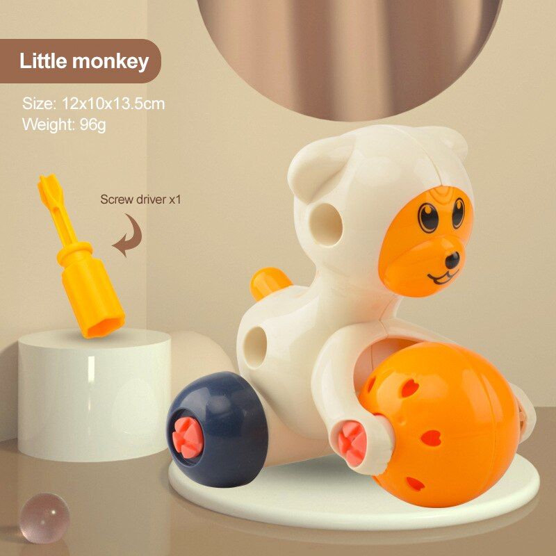 Children's DIY Toy Assemble Engineering Vehicle  Model Parent-child Interaction Early Education Puzzle Game Boy Gift