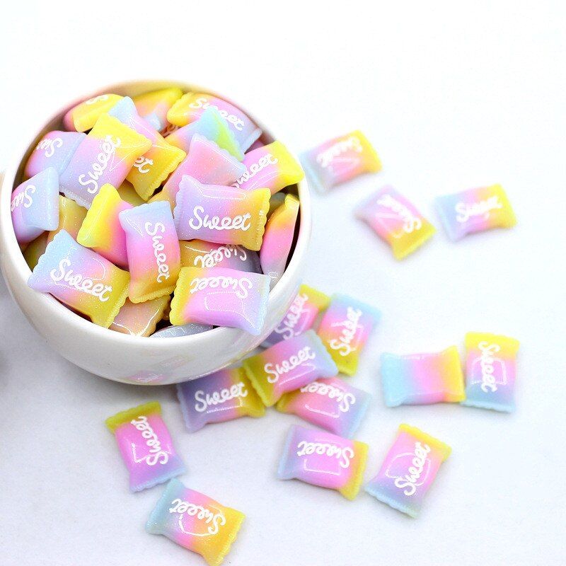 5pcs Clay Sprinkles For Filler Slime DIY Supplies Candy Fake Cake Dessert Mud candy Decoration Toys accessories