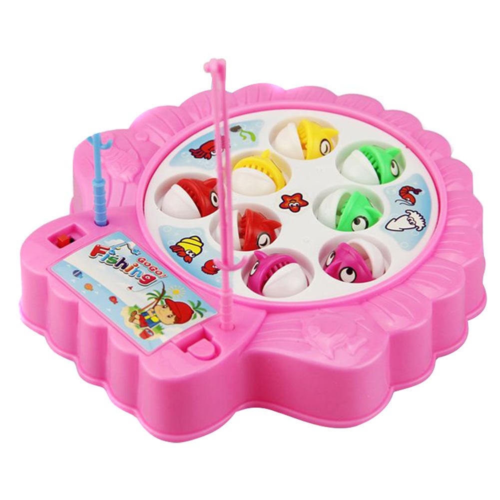 Children's Kids Fishing Board Toy Game Fish Electric Magnetic Educational Rotating 2019 New Design Kids Toys Dropship