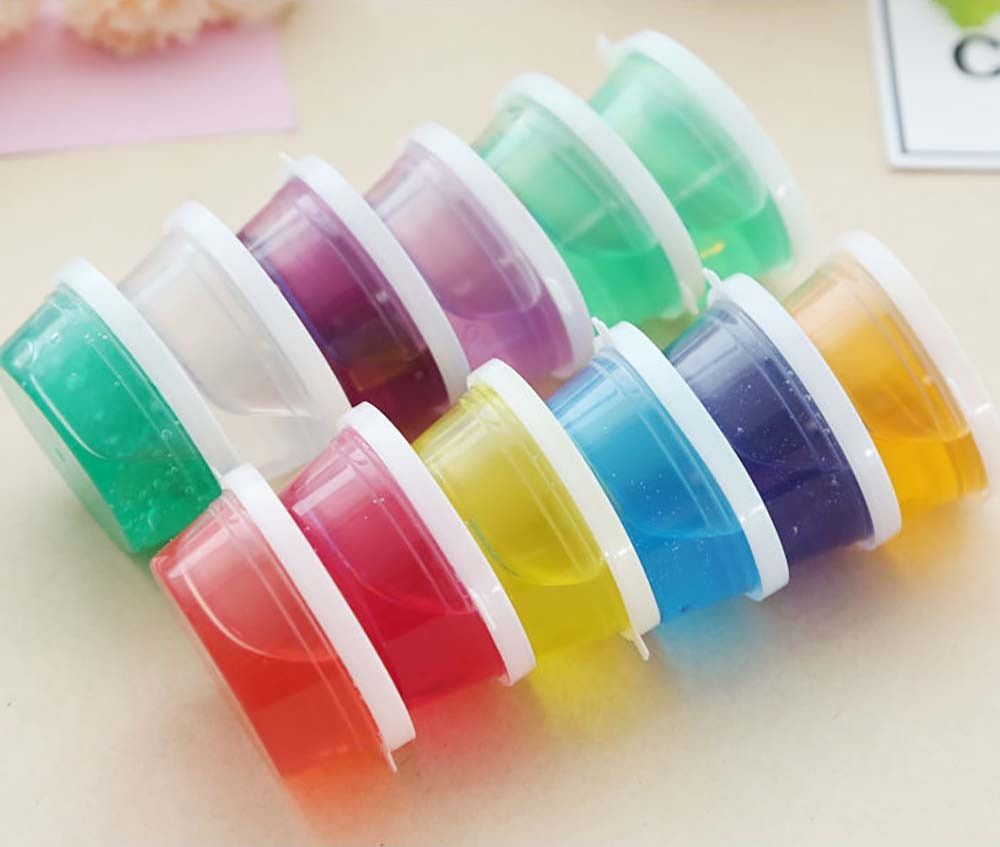 Clay Slime DIY Crystal Mud Play Transparent Magic Plasticine Kid Toys Fluffy Slime Glue For Slimes Colored Sand Toy For Children