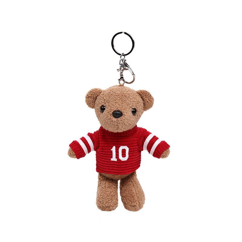 Animal Plush Keychain Toy Cute Cartoon  Animal Backpack Keychain  Dog Elephant Fox Wolf Orangutan Couple Child Gift 15-20CM 2019