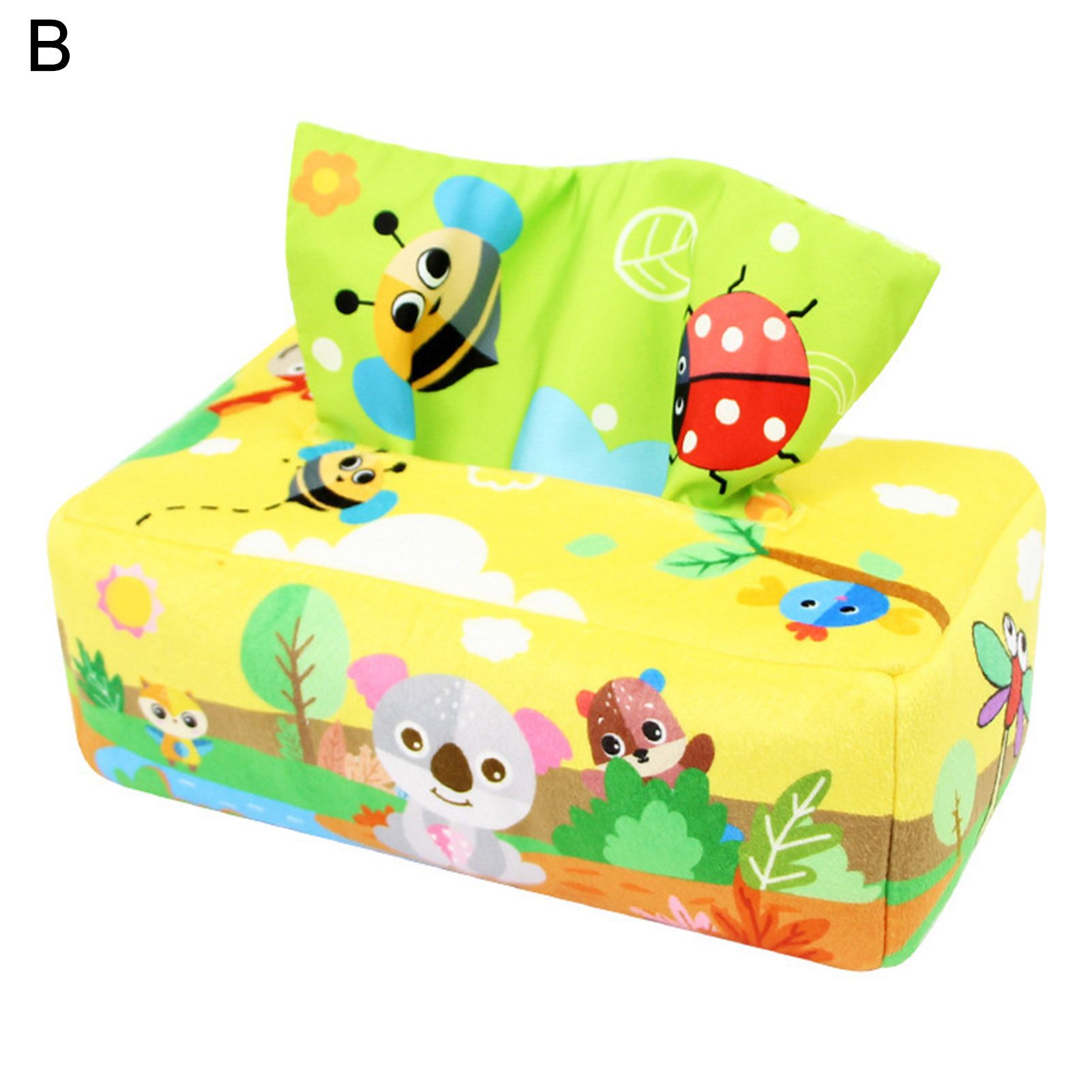 Tissue Case Toy Attrtive istic Educational Plush Tissue Box