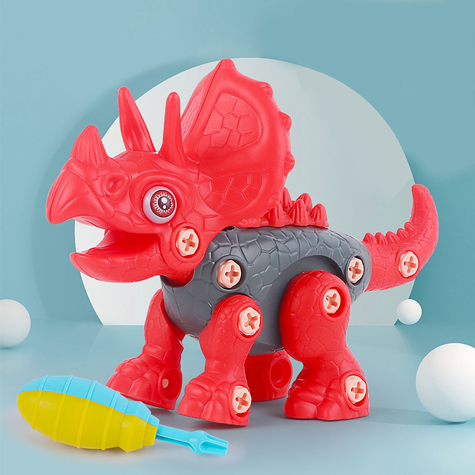Cartoon Dinosaur DIY Assemble Detachable Children Kids Boys Educational Toy Gift