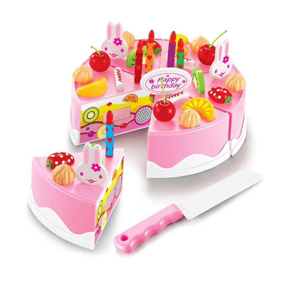 UR Children Kids Kitchen Toys DIY Cutting Birthday Cake Pretend Play Food Toys