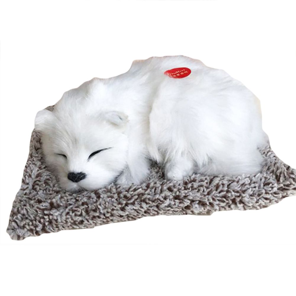 Simulation Labrador Husky Bark Dog Activated Carbon Plush Toy Car Interior Decor