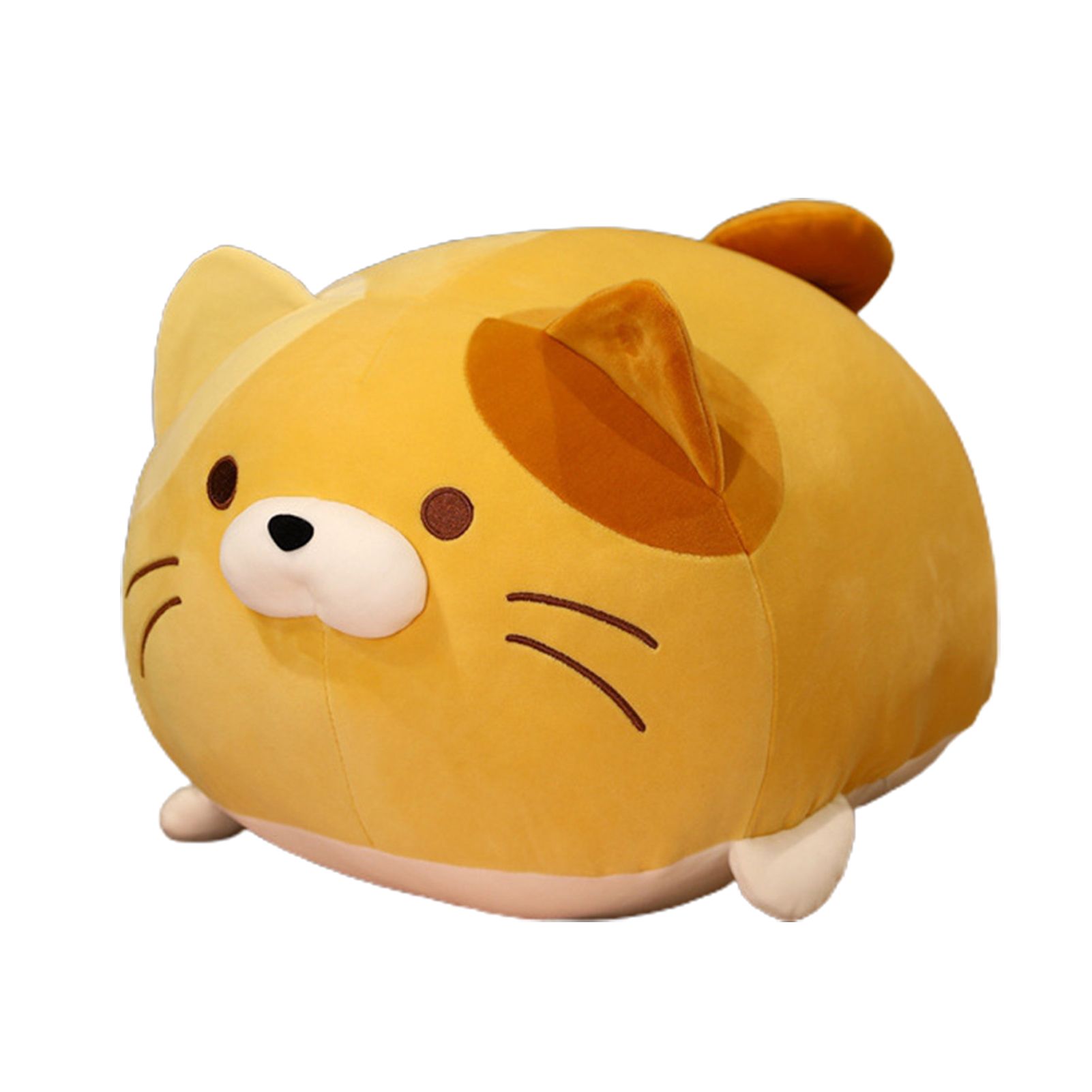 Cat Pillow Rich Facial Expression Breathable Elastic Cute Plush Cat Doll for Children