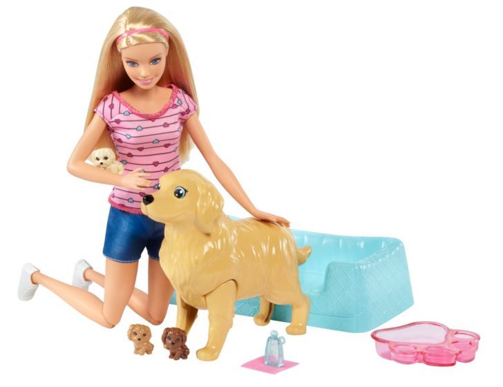 Cuite Barbie Newborn Pups Doll & Pets