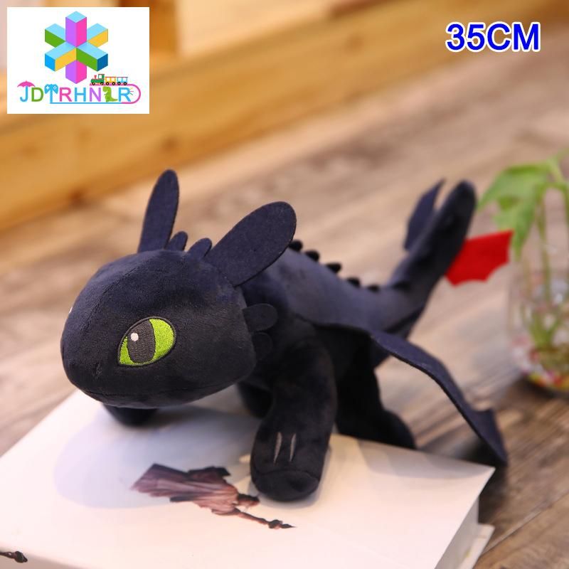 Toothless Doll Plush Toy 35cm/45cm Light Fury Kids Gift Home Indoor Decor