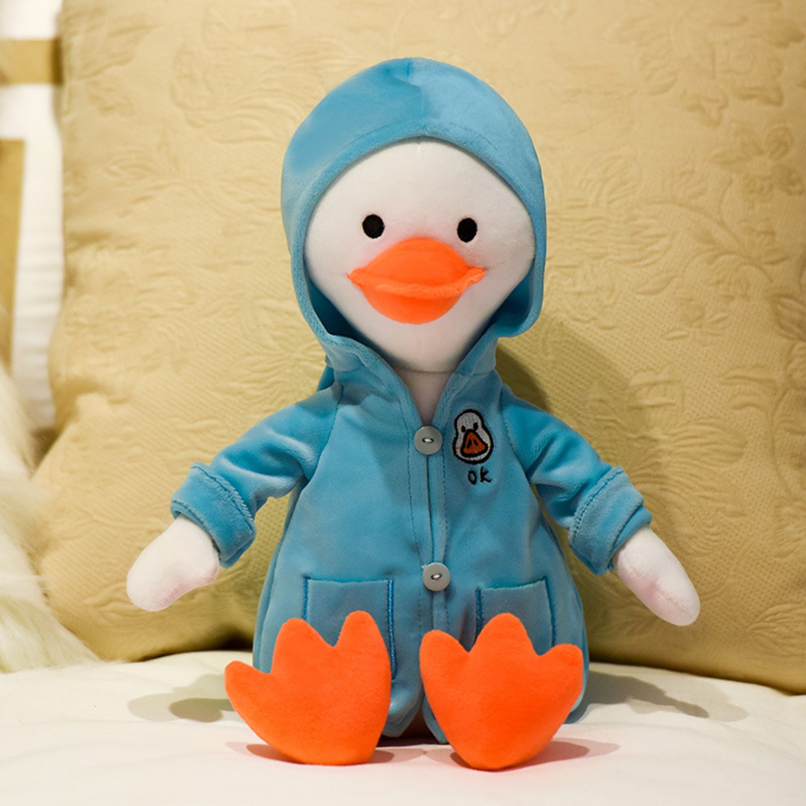 Stuffed Doll Soft Lovely Colorful Cute Duck Plush Toy for Child