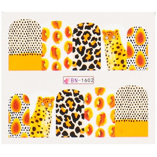 1 Sheet Nail Art Sticker Summer Slider Ice Cream Drink Fruit Sticker For Nail DIY Manicure Decor Tattoo Accessories TRSTZ478-486