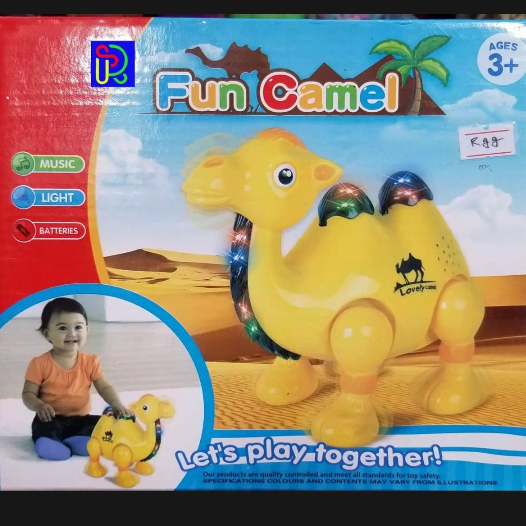 Camel funny bump and go light music toy