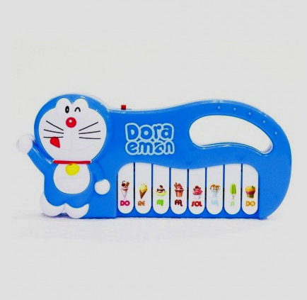 Doraemon Electronic Piano Toy For Kids - Blue পিয়ানো