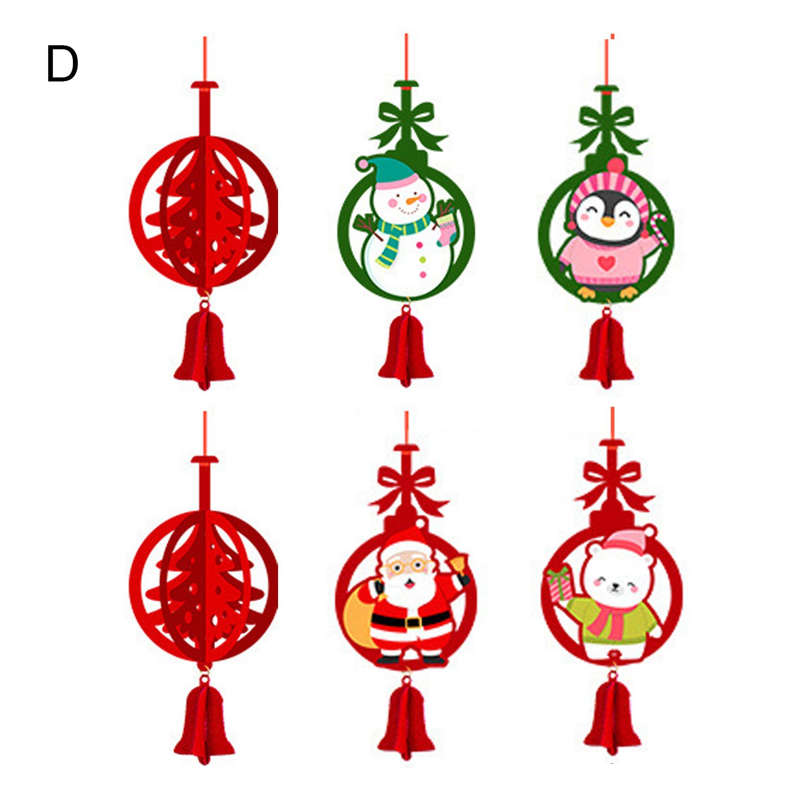 Wall Pendant Eye-catching Comfortable Xmas Felt Hanging Ornament