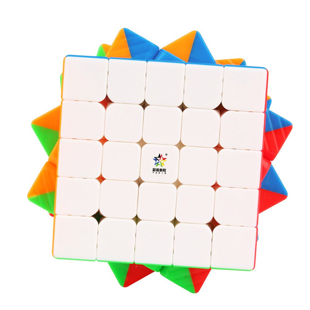 Yfashion 5x5x5 Six Fluorescence Colors Magic Cube Educational oys for Kids Adults