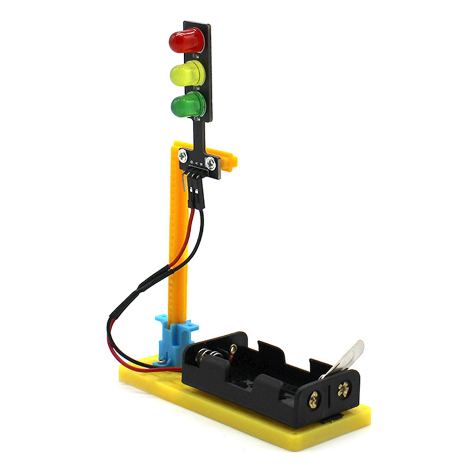1Set Educational Kit Novelty Brain Development Handmade Traffic Light Technology Kit for Home
