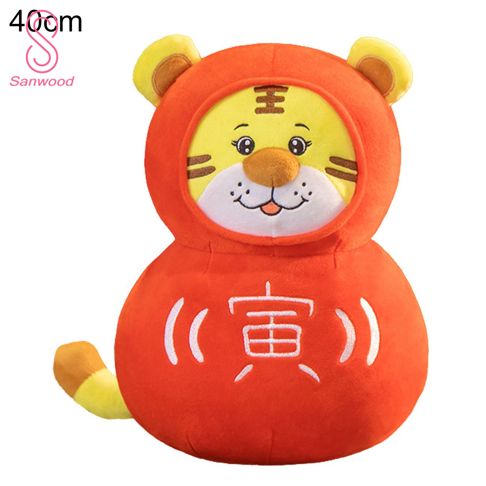 Plush Toy Eye-catching Chinese Style Tiger Mascot Stuffed Toy