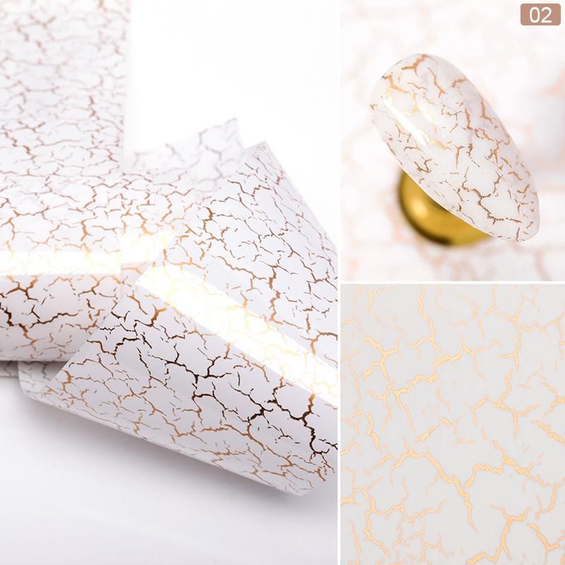 100x4cm Marble Pattern Nail Foils Colorful Glitter Nail Art Transfer Sticker Decal Slider Nail Art Accessories Design Papers