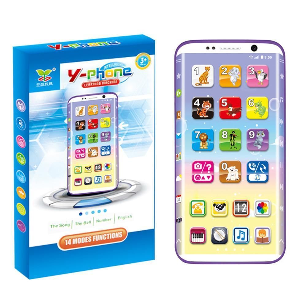 Educational Kids Phone Toys Kids Smart Phone Toys with USB Port Touch Screen English Learning Educational Toys