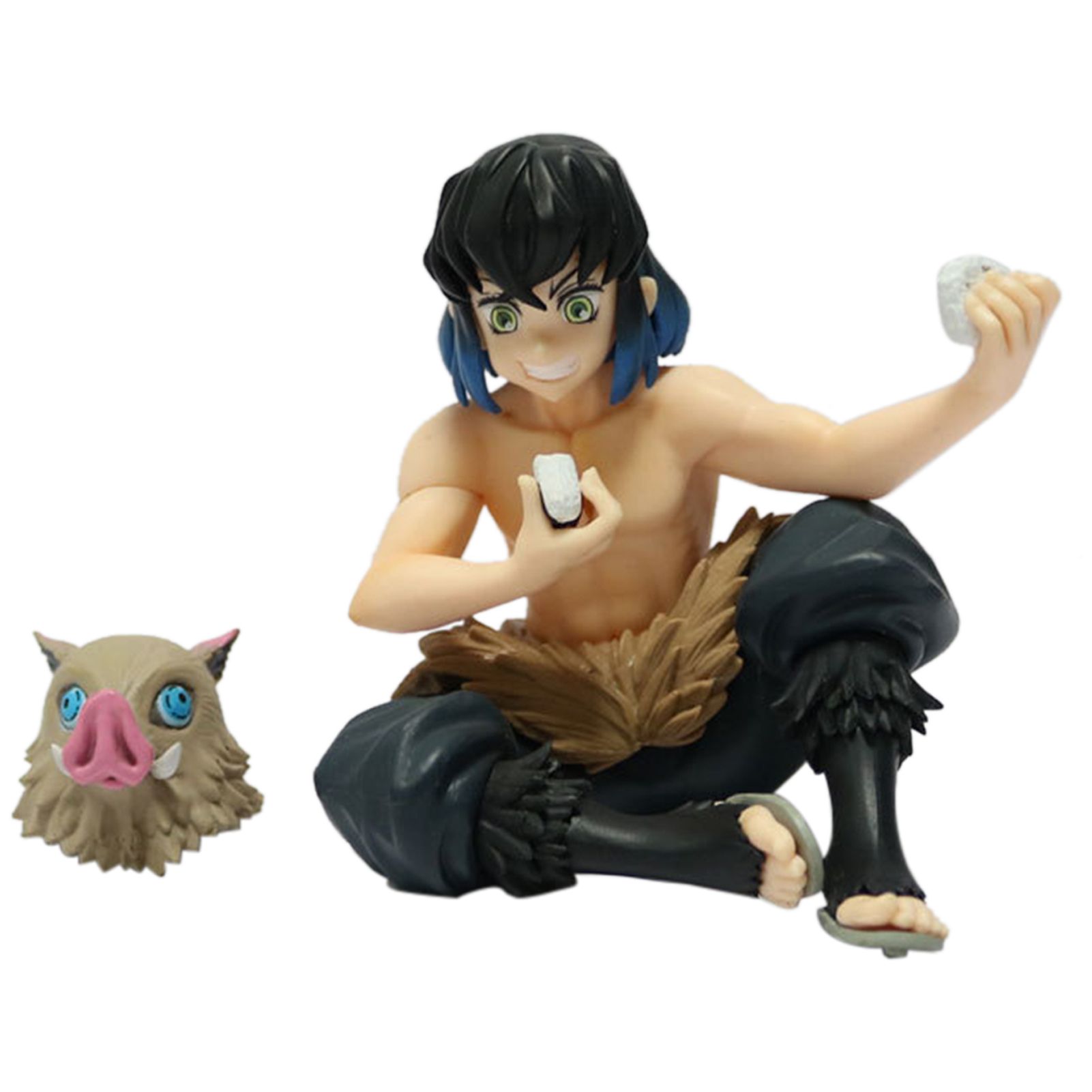 Model Toy   Appearance PVC Demon Slayer Sitting Posture with Inosuke Pig Head Figure for Children