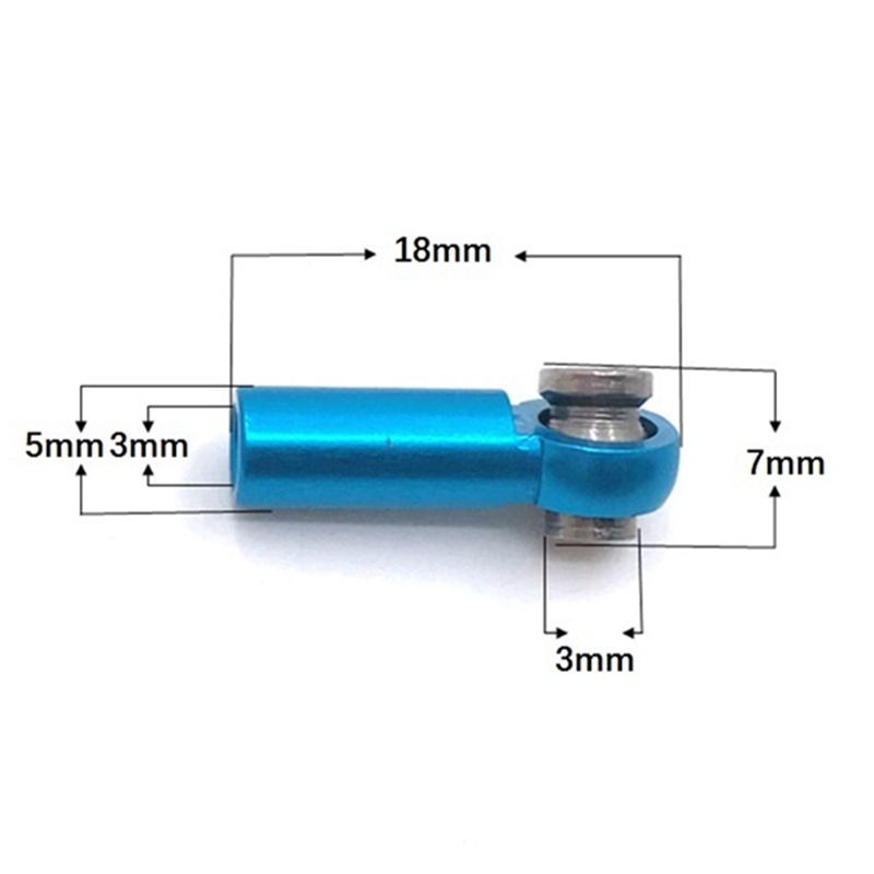 1 Pair M3 Tie Rod End Ball Joint for 1/8 1/10 1/12 1/14 RC Car,1