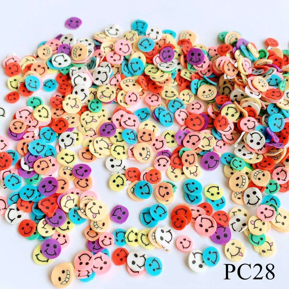 20g/bag Mixed Polymer Clay Slices Different designs Mix bag Fruit Flower Christmas Mix Designs