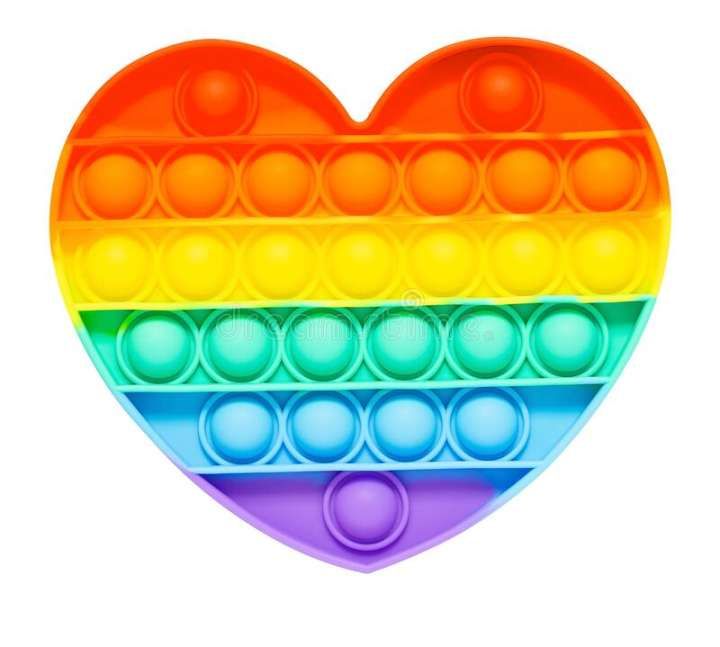 1 pc High Quality Material: The push pop bubble is made of soft and high quality silicone, durable and washable, comfortable to play with in the hand. Note that: P Sensory Toy, Silicone Puzzle Game Toys Squeeze Sensory Toy for Kids, Family, Friend Rainbow
