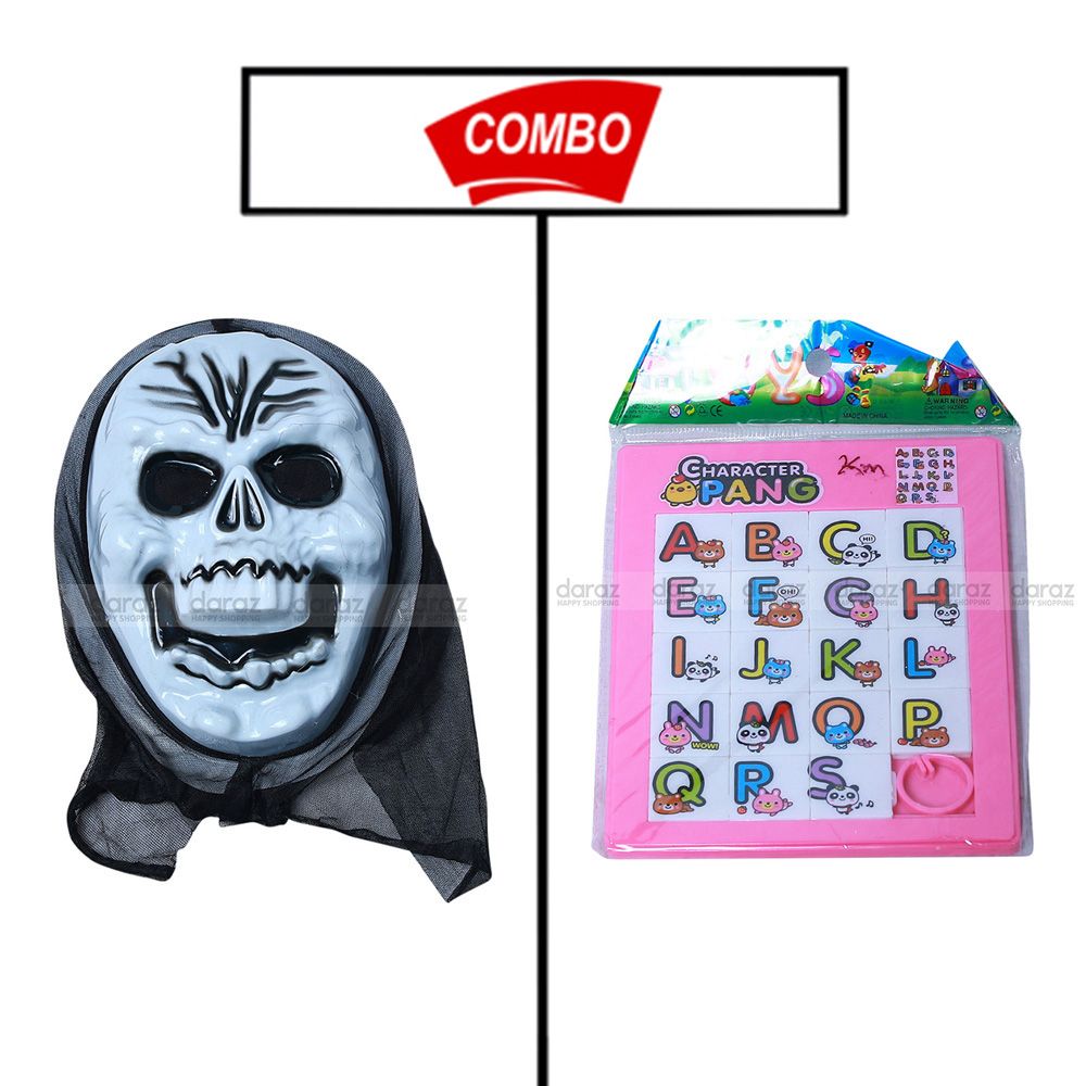 Baby Ghost false face & Plastic toy Combo Pack