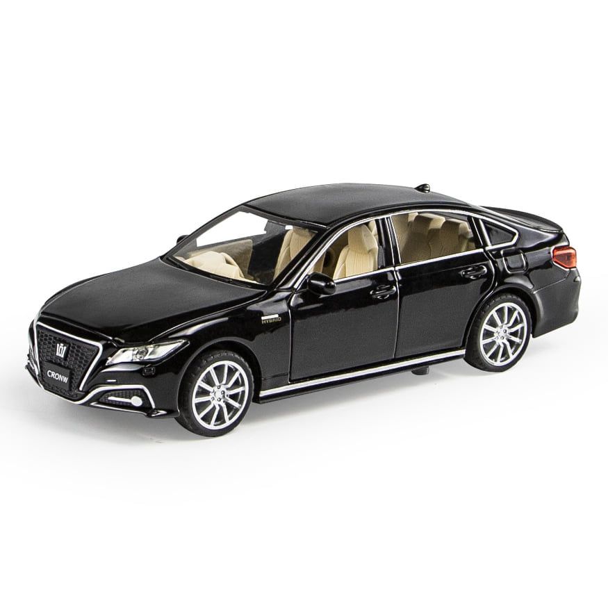 1:32 Toyota Crown Diecasts Alloy Car Toy Vehicles Metal Car 6 Doors Open Model Car Sound Light Toys For Gift