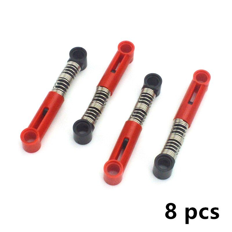 Technical Building Blocks Self-Locking Bricks Shock Absorber 6.5L (soft Spring) compatible All Brands NOC6027566-Y MOC Accessory
