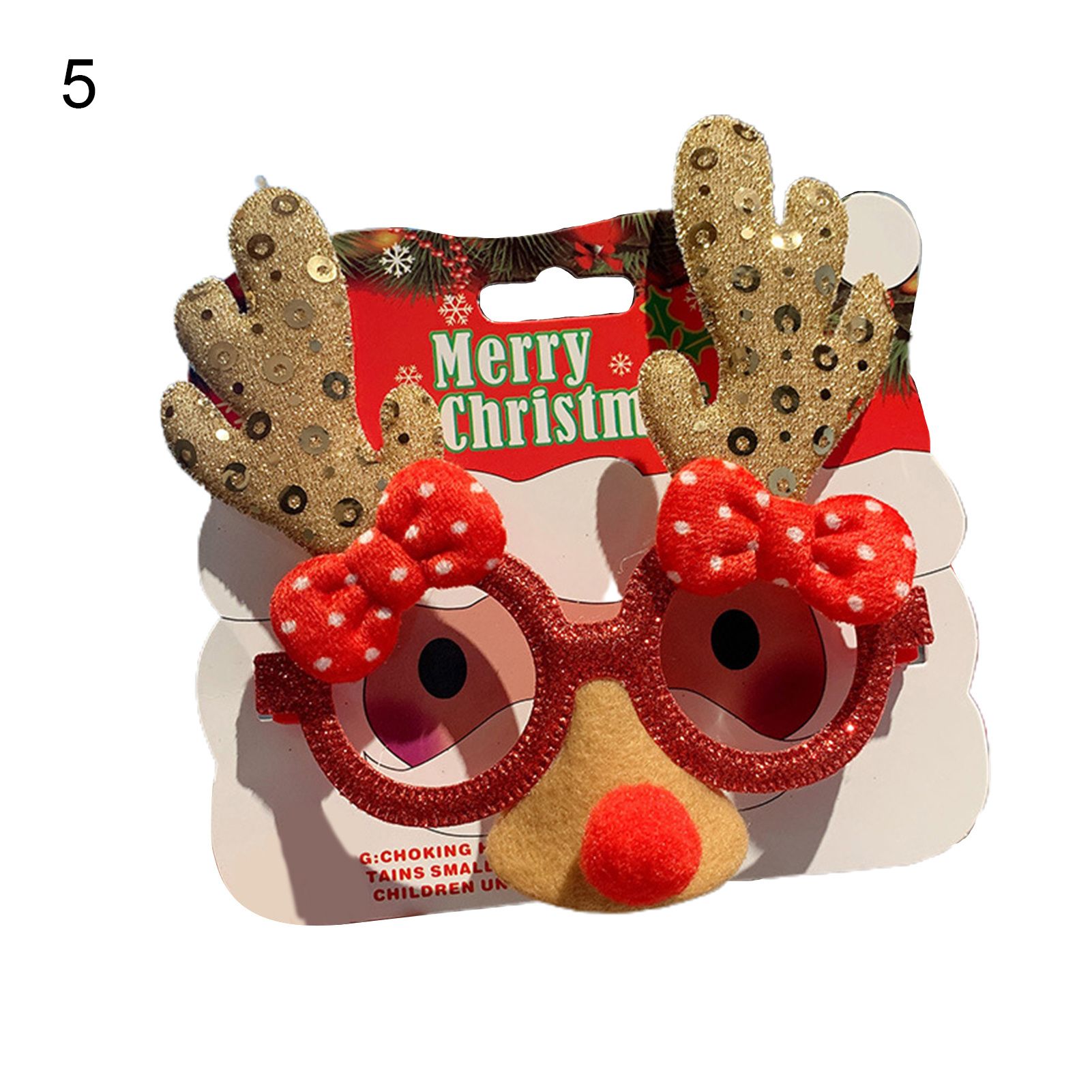 Glasses Decoration Attractive Christmas Element Glasses Frame