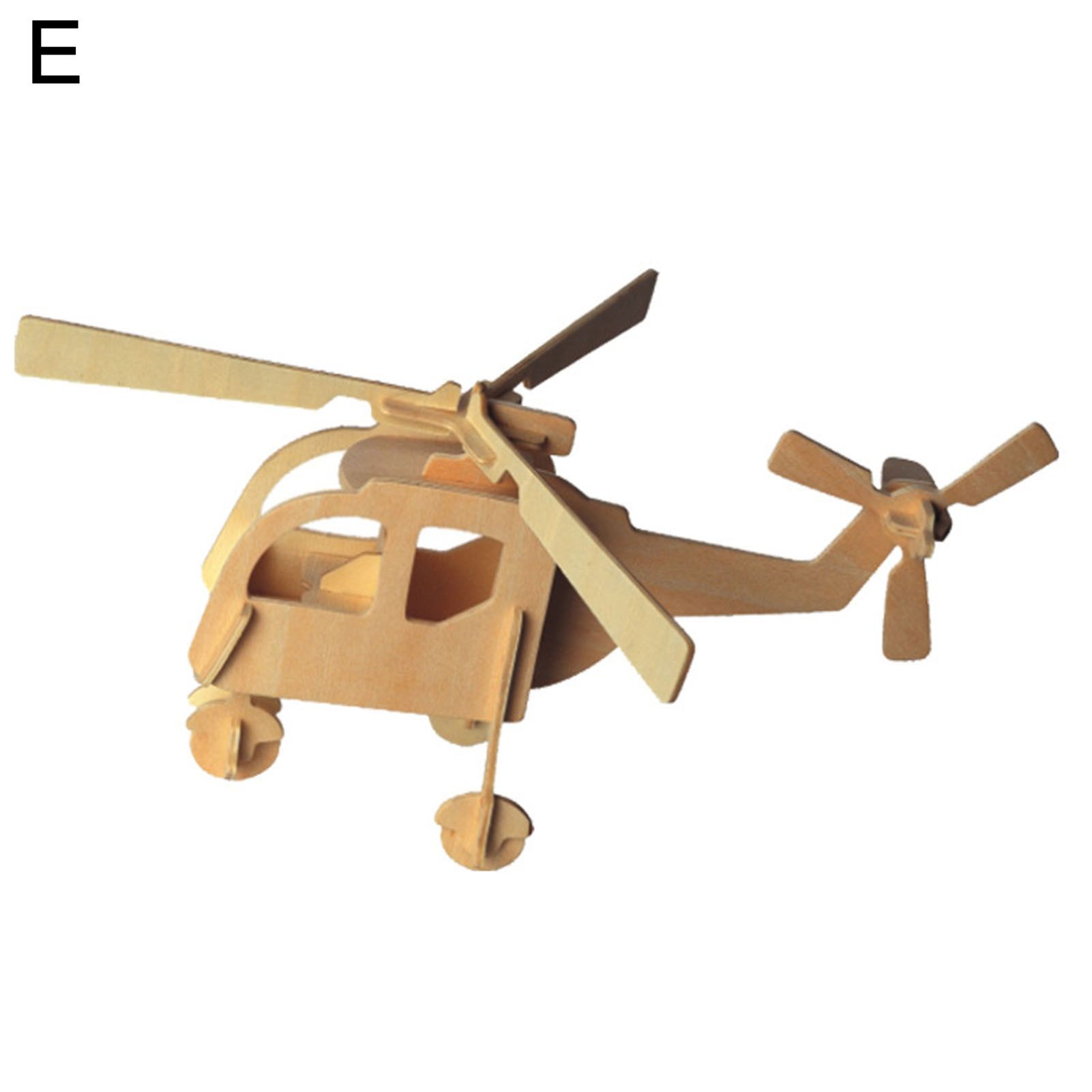1Set 3D Puzzle Problem-solving Ability Eco-friendly Wood Airplanes 3D Puzzle Jigsaw for Boys