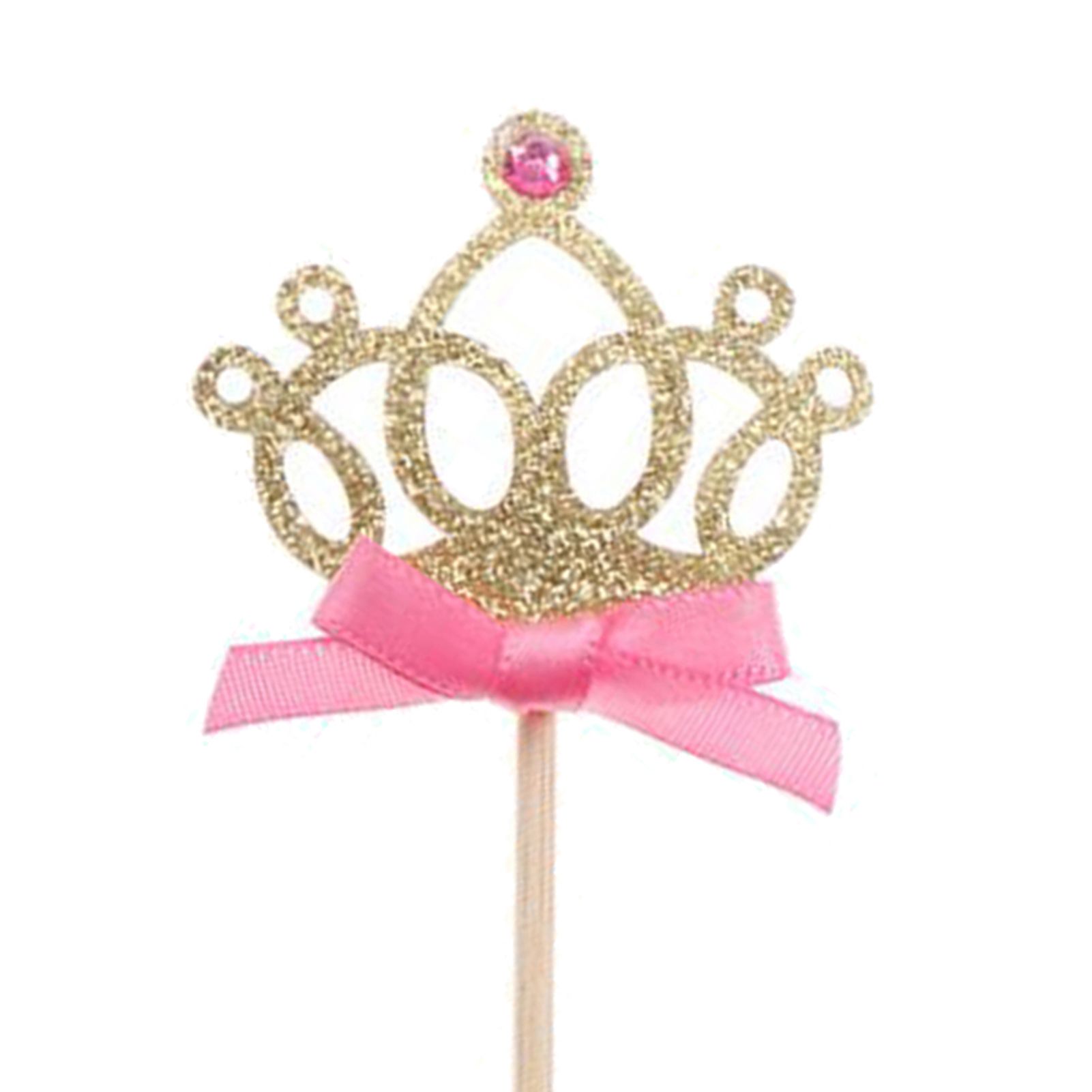 Cake Ornament Eye-catching Pretty Rhinestone Crown Cake Ornament