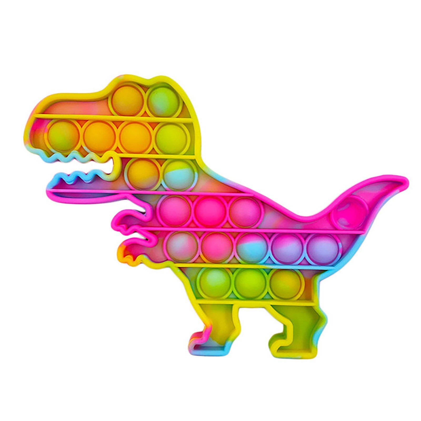 Push Pops System it Bubble Bear Dinosaur Rainbow Color Fidget Toys Autism Special Needs Sensory Anti-Stress  Toy Kids Toys