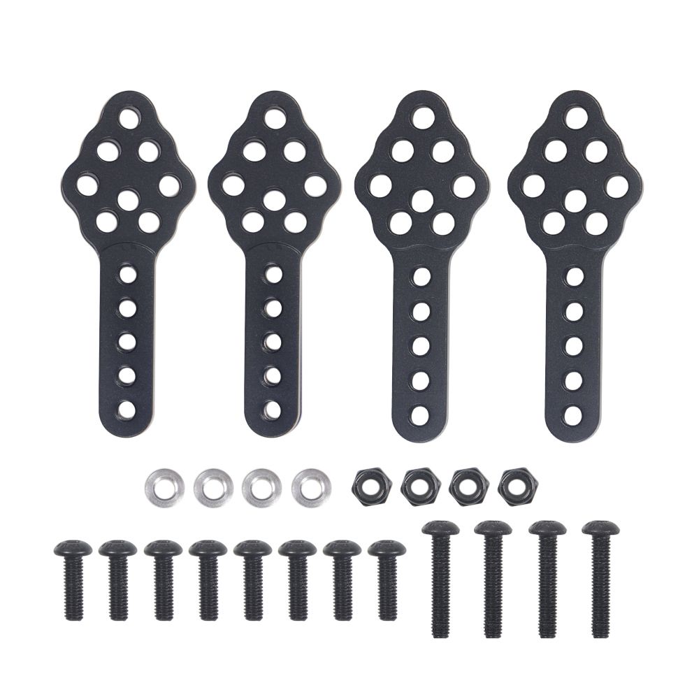Yfashion 4Pcs CNC Metal Shock Absorber Mount Adjust Height Angle Stand for RC er Car Axial SCX10 900 D90 D110