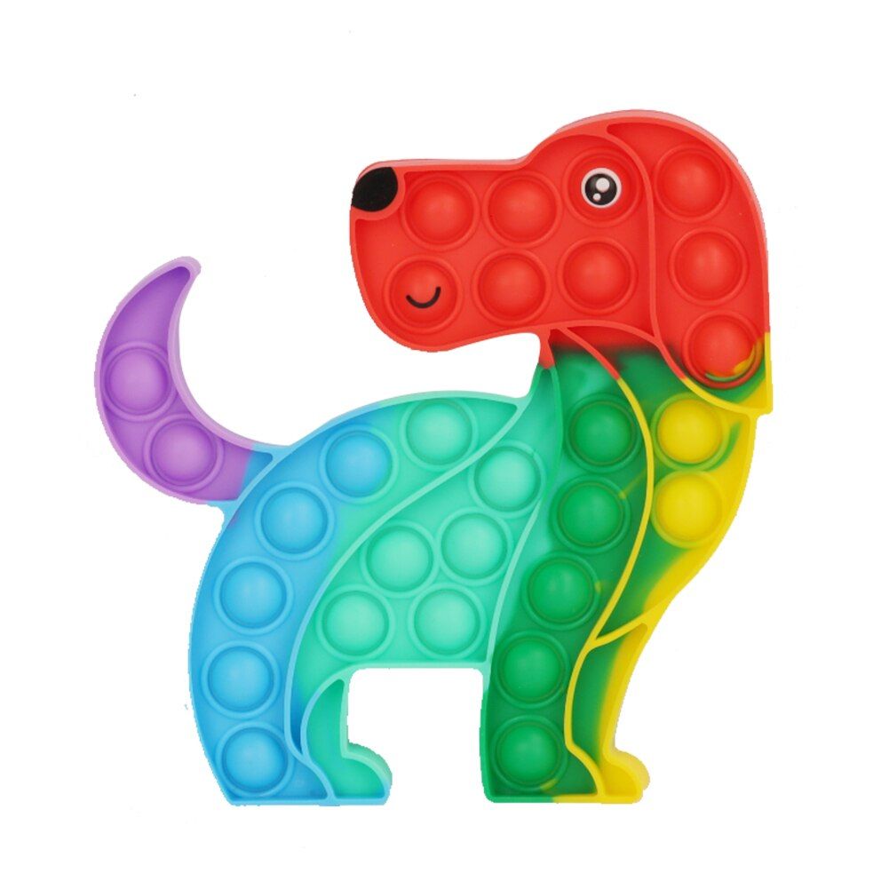 Fidget Toys Rainbow Push Bubble Figet It Sensory Toys For Children With Autism And Stress  Toys For  Funny Toys