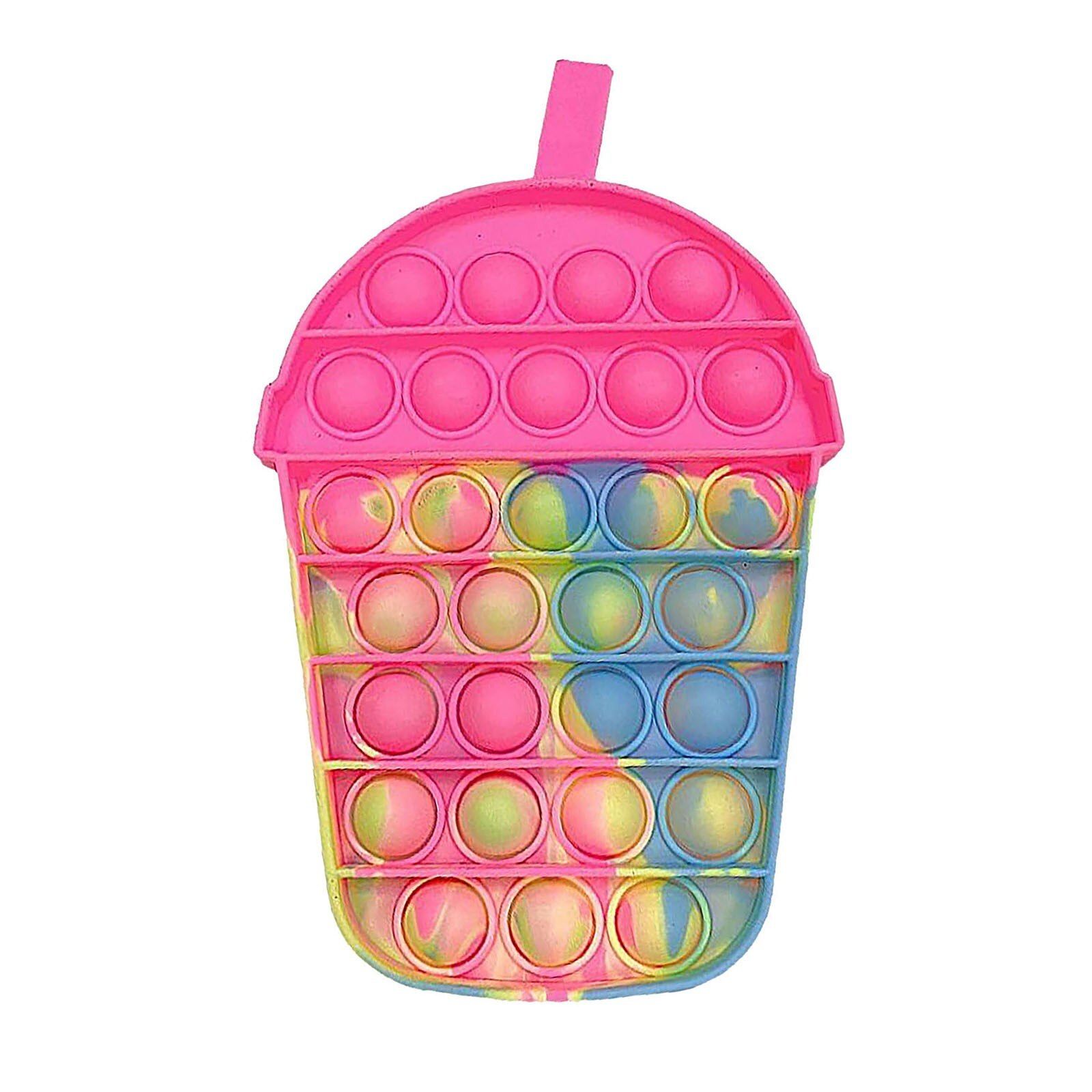 Fidget Reliver Stress Toy Rainbow Pushes Bubble Antistress Toys  & Children Sensory Toys to Relieve Autism