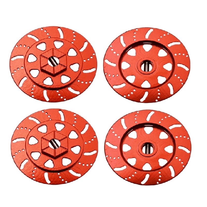 4Pcs Metal 1:10 Simulation Brake Disc RC Car Upgrade Parts Accessories for Axial RBX10